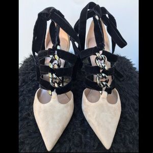 VALENTINO Suede & Velvet Pump